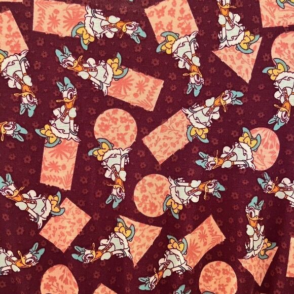Lularoe Disney Daisy Duck Mae Dress Geometric Floral Girls Size 10 NWT - Picture 12 of 12
